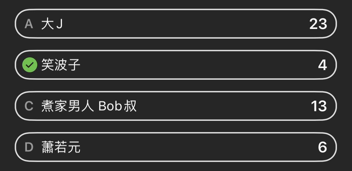 IG Story answers of user about the guess of most searched HK Youtuber