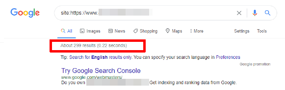 Client search no. of links result in 2020