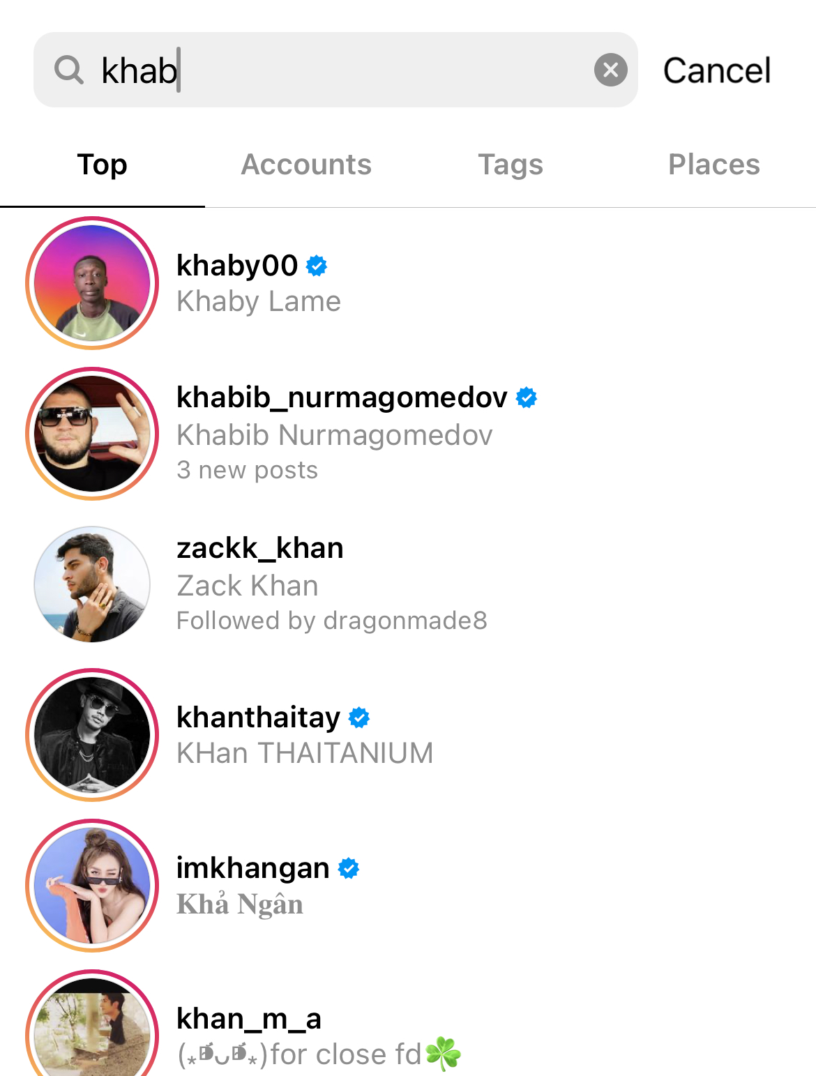 IG 搜尋關鍵字 Khaby