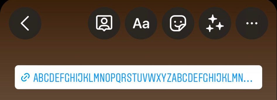 Link Sticker with max text