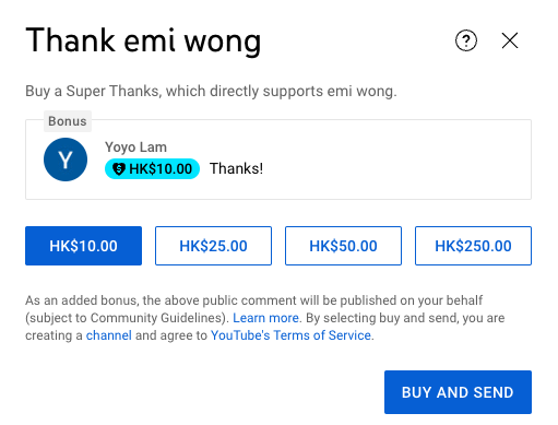YouTuber Emi Wong Member