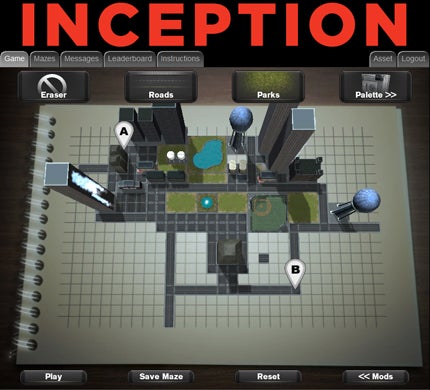 Inception 電影宣傳手法 - 遊戲