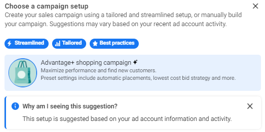 Meta Advantage+ Shopping Campaign (ASC)