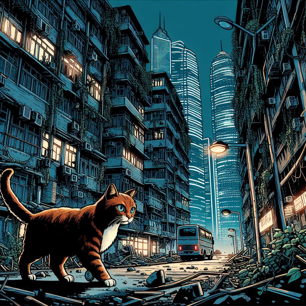 AI Image by Microsoft Designer - Pop Art Cat