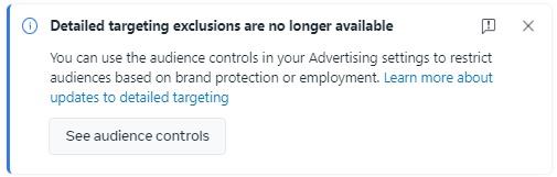 Meta Audience Control