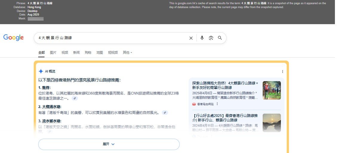 AI Overview in Semrush - Details Preview